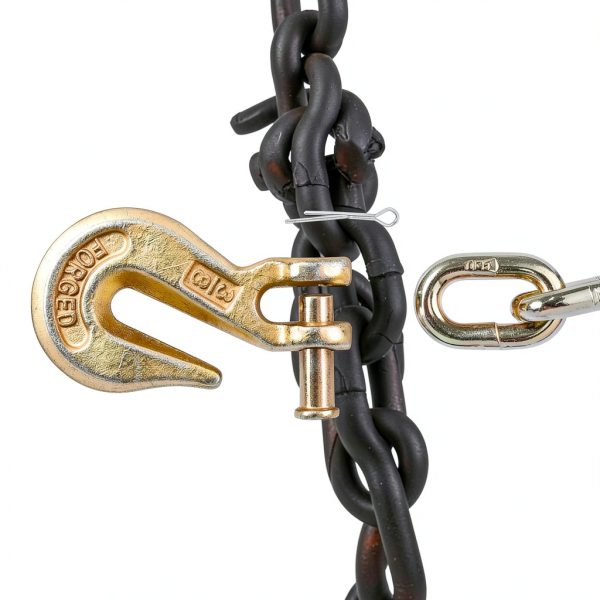 Caqeg 3/8 Inch Binder Chain G80 Alloy Heavy Duty Transport-5