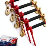 Anlu Load Binder Steel Ratchet Folding Handle Red QLB-4-0