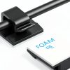 30 Pcs Small Black Adhesive Cable Clips for Cord Management Under Desk Nightstand Phone PC Charger Plug Speaker TV Cord Holder Keeper Hook Wall Wire Organizer Car Dash Cam Ethernet Christmas Light-0