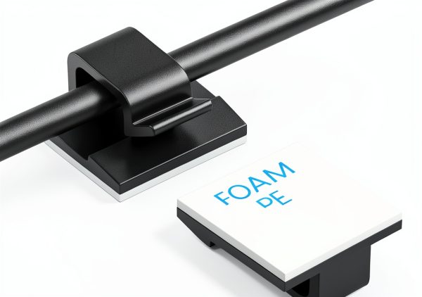 30 Pcs Small Black Adhesive Cable Clips for Cord Management Under Desk Nightstand Phone PC Charger Plug Speaker TV Cord Holder Keeper Hook Wall Wire Organizer Car Dash Cam Ethernet Christmas Light-0