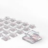 100PCS Cable Clips, Adhesive Wire Clips Strong Cord Clips Wire Holders, Cable Management Clips for Desk, Wall, Car, TV, Ethernet Cable (Clear, Small)-1