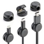 Lamicall Cable Clips 6Pack Spring Cord Organizer Desk Wire Management-0