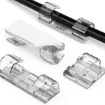 Adhesive Cable Clips Clear 40PCS M by TidyHelper Strong Wire Organizer-0