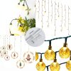 Outdoor Light Clips 100 PCS Clear Small & Large Adhesive Cable Clips-5
